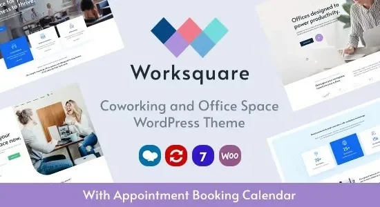 Worksquare - Coworking and Office Space WordPress Theme