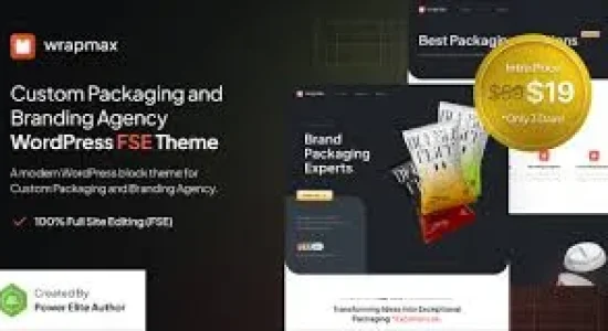 Wrapmax – Custom Packaging and Branding Agency FSE WordPress Theme