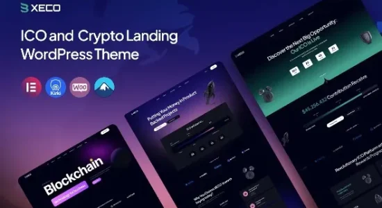 Xeco – ICO & Crypto Landing WordPress Theme