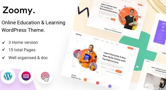 Zoomy – LMS & Education WordPress Theme