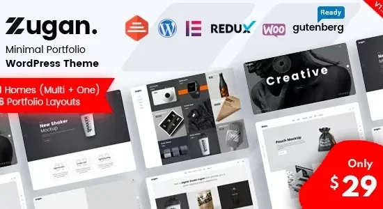 Zugan – Minimal Portfolio WordPress Theme
