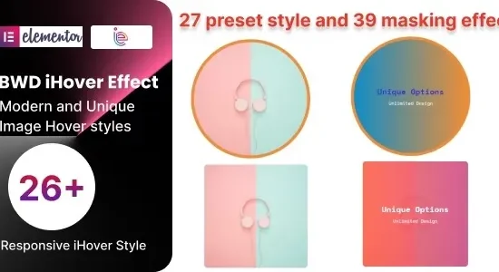 iHover effect – addon for Elementor